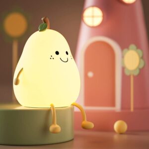 Adorable Pear-Shaped Night Light – Whimsical Glow for Kids & Adults