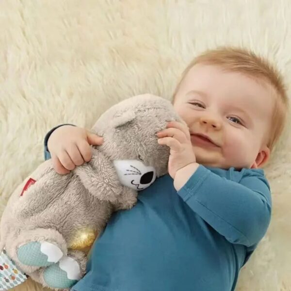Breathing Teddy Otter – Glowing Musical Plush for Baby Sleep & Sensory Comfort